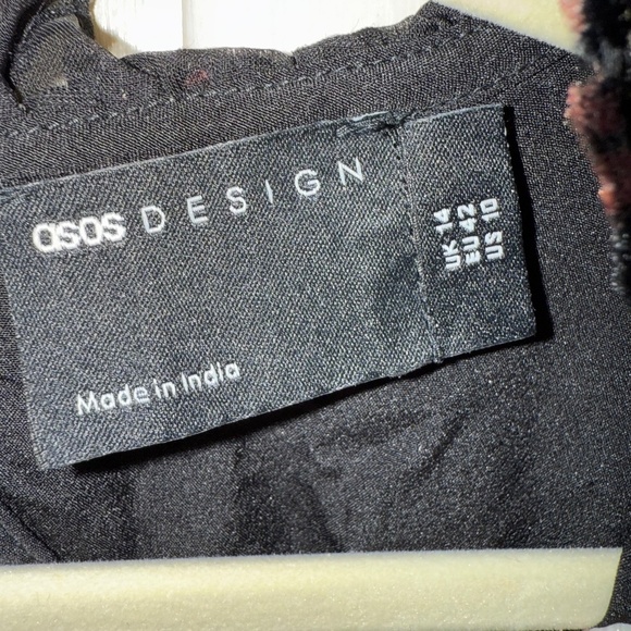 NWOT ASOS Design Ruffle Wrap Leopard Burnout Velvet Mini Dress Backless Size 10 - Picture 14 of 16